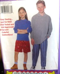 4537 SO COOL,SO EZ KIDS SEW SHORTS,PANTS,VESTS PATTERNS 7-14